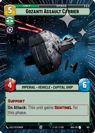 Gozanti Assault Carrier (Hyperspace Foil) | Foil (601)  [Ashes of the Empire]