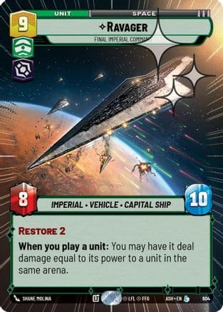 Ravager - Final Imperial Command (Hyperspace Foil) | Foil (604)  [Ashes of the Empire]