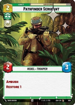 Pathfinder Sergeant (Hyperspace Foil) | Foil (608)  [Ashes of the Empire]