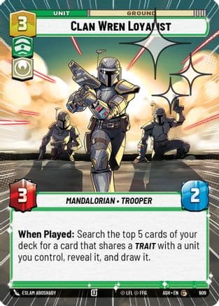Clan Wren Loyalist (Hyperspace Foil) | Foil (609)  [Ashes of the Empire]