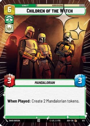 Children of the Watch (Hyperspace Foil) | Foil (613)  [Ashes of the Empire]