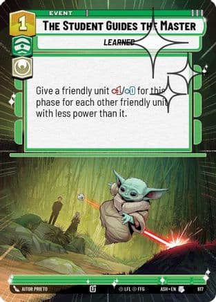 The Student Guides the Master (Hyperspace Foil) | Foil (617)  [Ashes of the Empire]