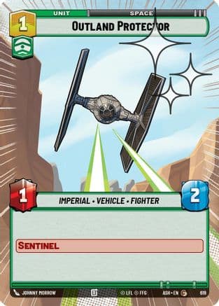 Outland Protector (Hyperspace Foil) | Foil (619)  [Ashes of the Empire]