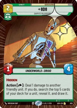 8D8 - Daimyo's Majordomo (Hyperspace Foil) | Foil (620)  [Ashes of the Empire]