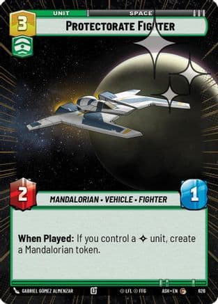 Protectorate Fighter (Hyperspace Foil) | Foil (626)  [Ashes of the Empire]