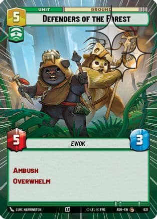 Defenders of the Forest (Hyperspace Foil) | Foil (631)  [Ashes of the Empire]