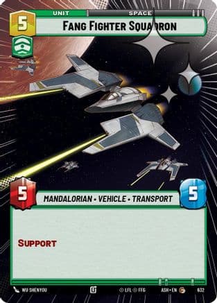Fang Fighter Squadron (Hyperspace Foil) | Foil (632)  [Ashes of the Empire]