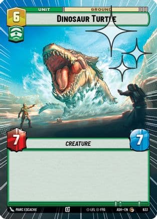 Dinosaur Turtle (Hyperspace Foil) | Foil (633)  [Ashes of the Empire]
