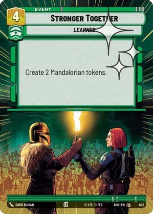 Stronger Together (Hyperspace Foil) | Foil (642)  [Ashes of the Empire]