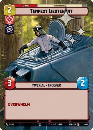 Tempest Lieutenant (Hyperspace Foil) | Foil (645)  [Ashes of the Empire]