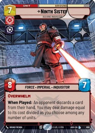 Ninth Sister - Hulking Inquisitor (Hyperspace Foil) | Foil (650)  [Ashes of the Empire]