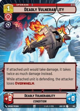 Deadly Vulnerability (Hyperspace Foil) | Foil (652)  [Ashes of the Empire]
