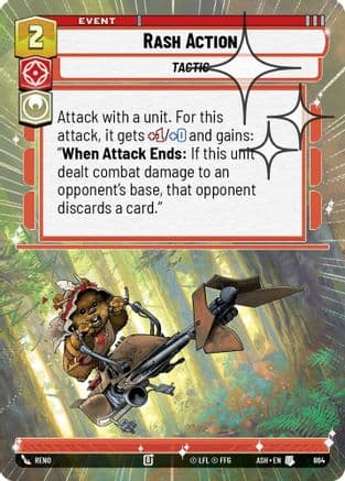 Rash Action (Hyperspace Foil) | Foil (664)  [Ashes of the Empire]