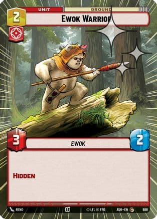 Ewok Warrior (Hyperspace Foil) | Foil (668)  [Ashes of the Empire]
