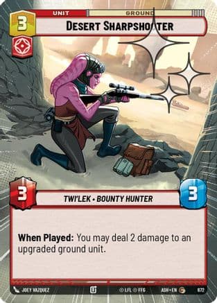 Desert Sharpshooter (Hyperspace Foil) | Foil (672)  [Ashes of the Empire]