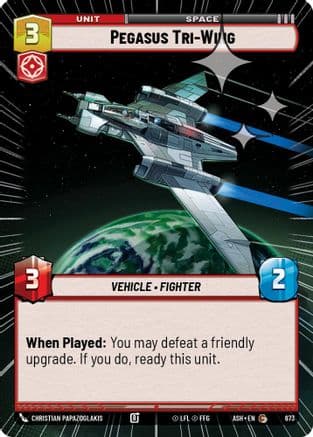 Pegasus Tri-Wing (Hyperspace Foil) | Foil (673)  [Ashes of the Empire]