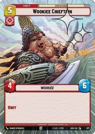 Wookiee Chieftain (Hyperspace Foil) | Foil (677)  [Ashes of the Empire]