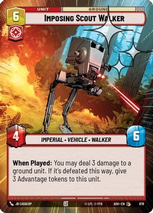 Imposing Scout Walker (Hyperspace Foil) | Foil (678)  [Ashes of the Empire]