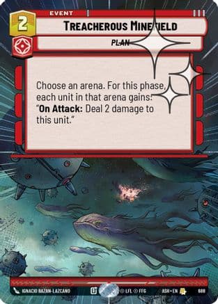 Treacherous Minefield (Hyperspace Foil) | Foil (688)  [Ashes of the Empire]