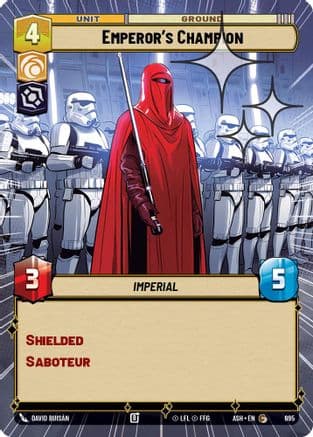 Emperor's Champion (Hyperspace Foil) | Foil (695)  [Ashes of the Empire]