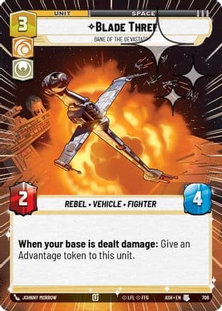 Blade Three - Bane of the Devastator (Hyperspace Foil) | Foil (706)  [Ashes of the Empire]