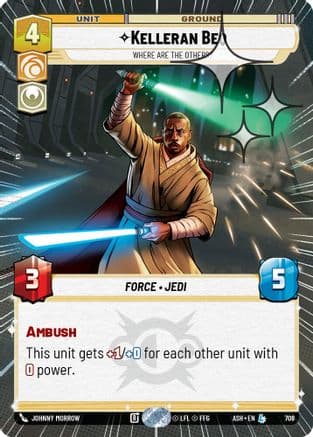Kelleran Beq - Where are the Others? (Hyperspace Foil) | Foil (708)  [Ashes of the Empire]