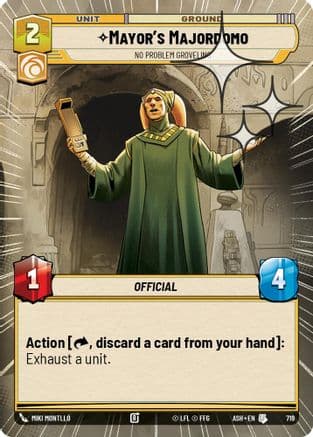 Mayor's Majordomo - No Problem Groveling (Hyperspace Foil) | Foil (719)  [Ashes of the Empire]