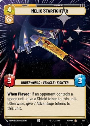 Helix Starfighter (Hyperspace Foil) | Foil (723)  [Ashes of the Empire]
