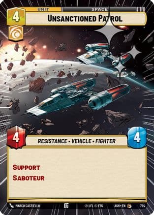 Unsanctioned Patrol (Hyperspace Foil) | Foil (724)  [Ashes of the Empire]