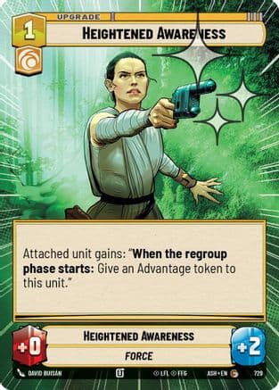 Heightened Awareness (Hyperspace Foil) | Foil (729)  [Ashes of the Empire]