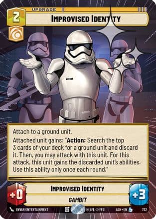 Improvised Identity (Hyperspace Foil) | Foil (732)  [Ashes of the Empire]
