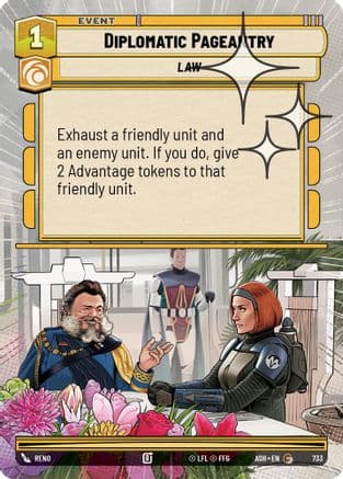 Diplomatic Pageantry (Hyperspace Foil) | Foil (733)  [Ashes of the Empire]