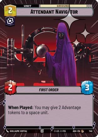 Attendant Navigator (Hyperspace Foil) | Foil (740)  [Ashes of the Empire]