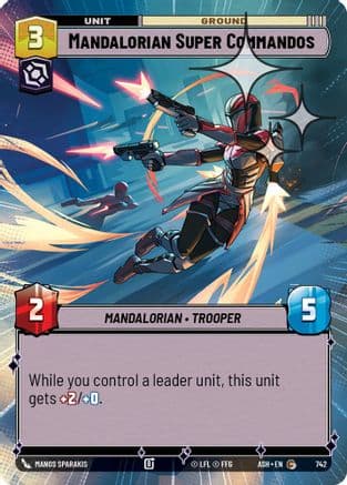Mandalorian Super Commandos (Hyperspace Foil) | Foil (742)  [Ashes of the Empire]