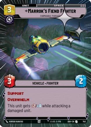 Marrok's Fiend Fighter - Formidable Pursuer (Hyperspace Foil) | Foil (743)  [Ashes of the Empire]