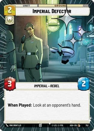 Imperial Defector (Hyperspace Foil) | Foil (752)  [Ashes of the Empire]