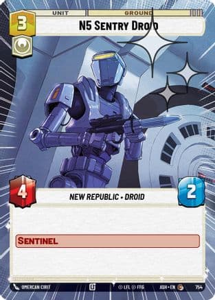 N5 Sentry Droid (Hyperspace Foil) | Foil (754)  [Ashes of the Empire]
