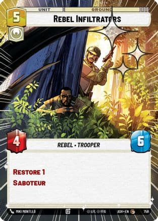 Rebel Infiltrators (Hyperspace Foil) | Foil (758)  [Ashes of the Empire]