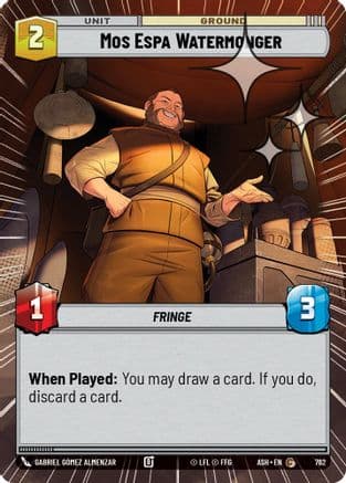 Mos Espa Watermonger (Hyperspace Foil) | Foil (762)  [Ashes of the Empire]