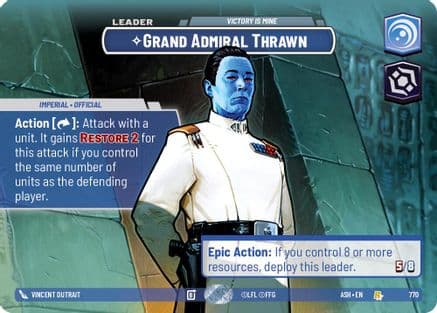 Grand Admiral Thrawn - Victory is Mine (Showcase) | Foil (770)  [Ashes of the Empire]