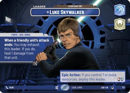 Luke Skywalker - I Can Save Him (Showcase) | Foil (771)  [Ashes of the Empire]