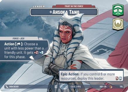 Ahsoka Tano - Trust in the Force (Showcase) | Foil (775)  [Ashes of the Empire]