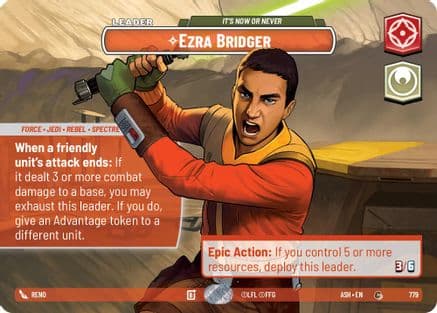 Ezra Bridger - It's Now or Never (Showcase) | Foil (779)  [Ashes of the Empire]