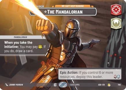 The Mandalorian - We Can't Keep Running (Showcase) | Foil (780)  [Ashes of the Empire]