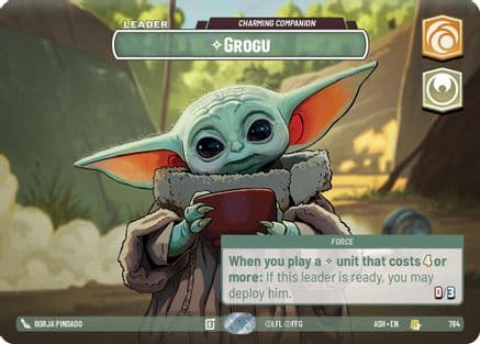Grogu - Charming Companion (Showcase) | Foil (784)  [Ashes of the Empire]