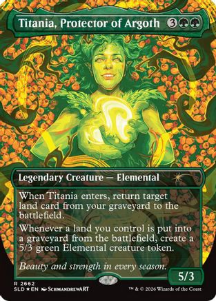 Titania, Protector of Argoth |  Foil (2662) [Secret Lair Drop Series]