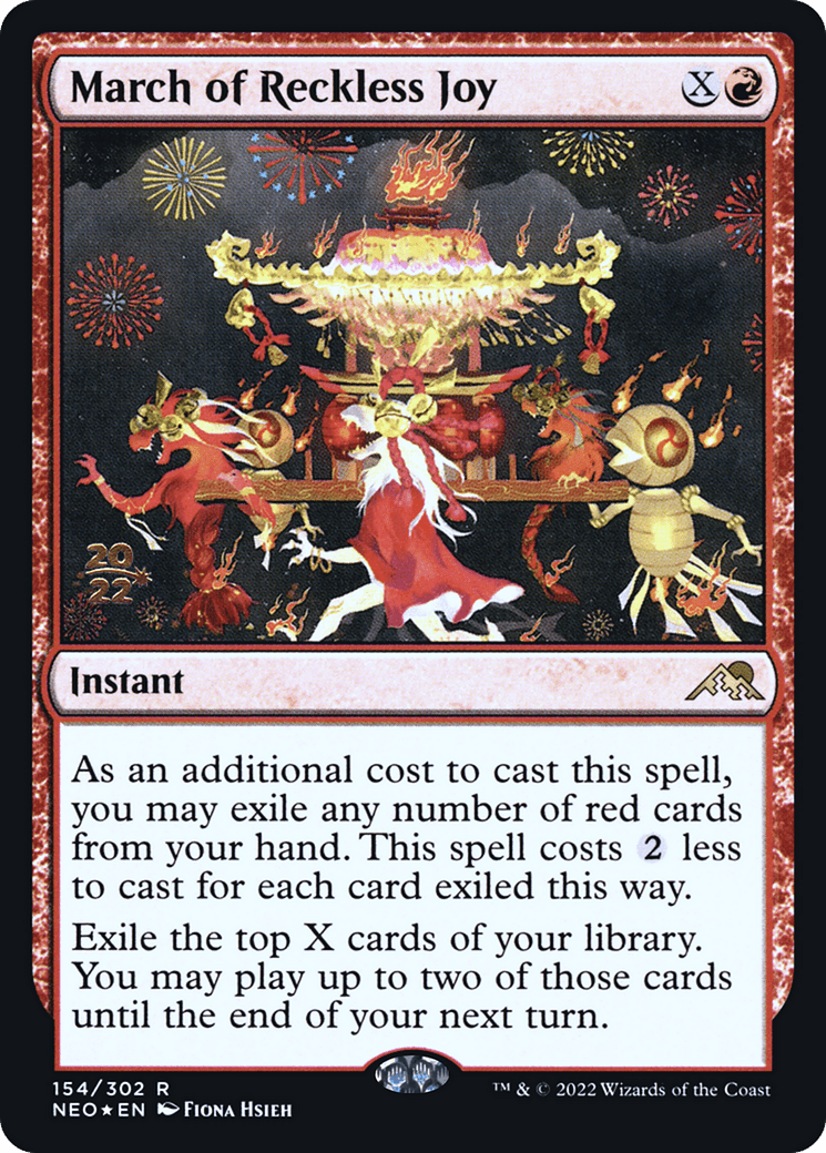 March of Reckless Joy [Kamigawa: Neon Dynasty Prerelease Promos]