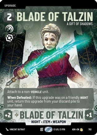Blade of Talzin - A Gift of Shadows (Prestige) |  (793)  [Ashes of the Empire]