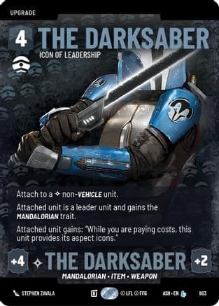 The Darksaber - Icon of Leadership (Prestige) |  (803)  [Ashes of the Empire]