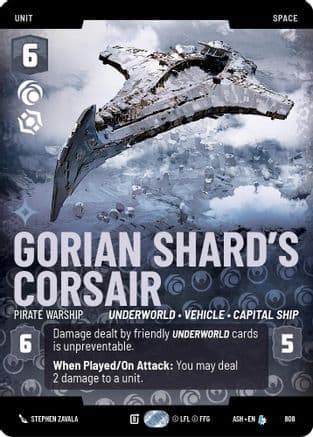 Gorian Shard's Corsair - Pirate Warship (Prestige) |  (808)  [Ashes of the Empire]
